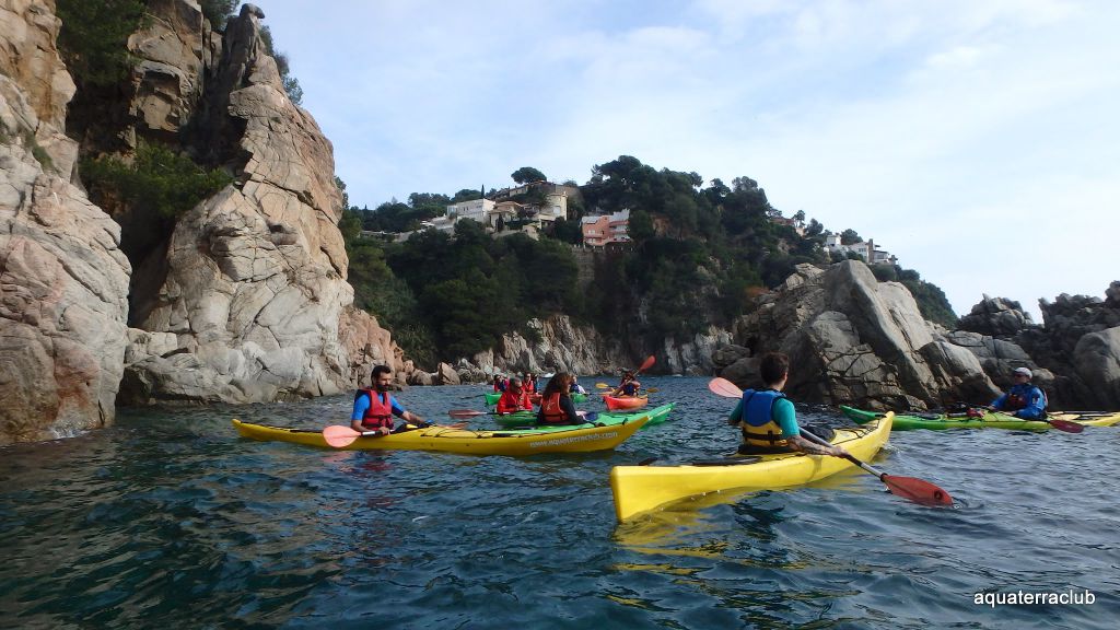 Excursión en kayak en la Costa Brava Lloret de Mar Aquaterra